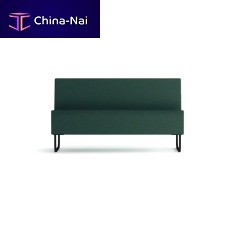 Contemporary upholstered bench BASEfabricwith backrest