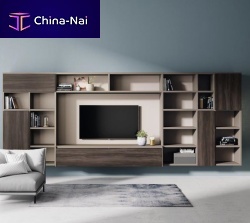 Contemporary TV wall unit ADDBOXwooden