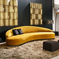 Semicircular sofa Dubaicontemporaryfabricgray