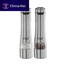 Ceramic salt and pepper shaker 23460-56brushed stainless steel