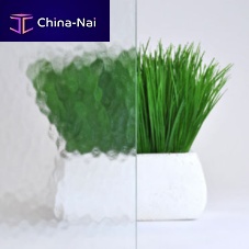 Tempered glass panel AQUATEXinsulatingpatternedtextured