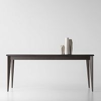 Contemporary dining table OLLLYoakashwooden base