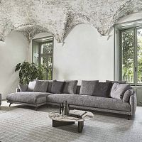 Modular sofa ETIENNEcontemporaryfabricleather