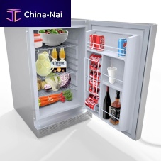 Single door refrigerator SUNFR401homestandalonestainless steel