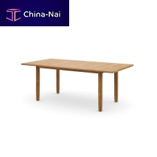 Contemporary dining table TIBBO teakteak baserectangular