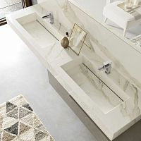Built-in washbasin C101ceramicdoublerectangular