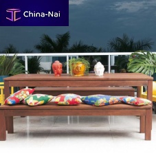 Contemporary table ATALAIAwoodenrectangularoutdoor