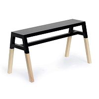 Contemporary bench JESSIE oakwithout backrestwithout armrests