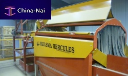 Brush food cleaning machine BBM 1710onionpotatowith belt conveyor