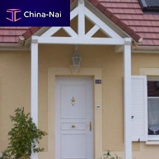 Entrance canopy wooden framepyramidaldouble-slope