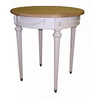 Traditional pedestal table VARENNES : 28110lacquered woodroundhome
