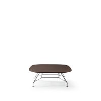 Contemporary coffee table MANTAwoodenmetal baserectangular