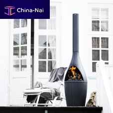 Wood-burning fireplace KAMINOfree-standingislandSingle-sided