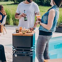 Contemporary high bar table CUBEsteelsquaremodular