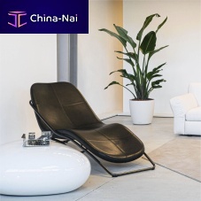 Contemporary chaise longue WIREFLOWleathermetalcommercial