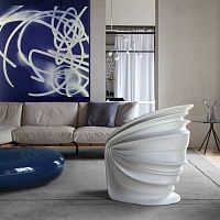 Contemporary chair MODESTY VEILEDindooroutdoorpolyethylene