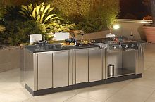 Outdoor kitchen OUTDOOR KITCHEN 4industrial stylestainless steelhandleless