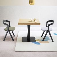 Contemporary dining table GUALTIEROoakwalnutash