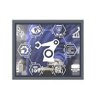 5-wire resistive touch screen monitor TM-PR17017"1280 x 1024panel-mount