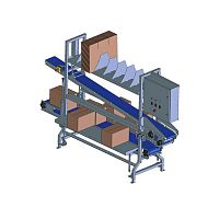 Belt conveyor horizontalfor fishfor boxes