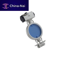 Butterfly valve DKZ leverhandpneumatically-operated