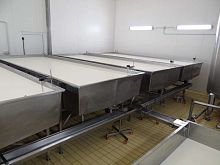 Settling tank coolingrecirculationdrainage