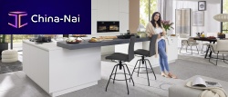 Contemporary kitchen lacquered woodislandL-shaped