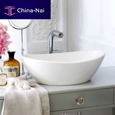 Countertop washbasin Amalfi 55limestoneresincustomizable