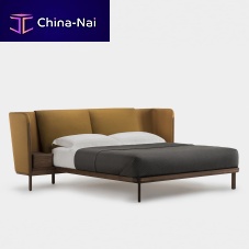 King size bed Low Dubois Bedqueen sizecontemporaryupholstered