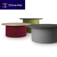 Contemporary coffee table FULCRO, Claudio BellinioakHPLconcrete
