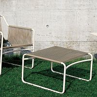 Contemporary footrest HARP 311stainless steelpolyesteroutdoor