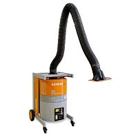 Mobile fume extractor 65 650 AK 100activated carbon filterwith extraction armdust
