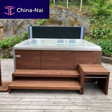 Above-ground hot tub ColumbaiNrectangular7-personacrylic