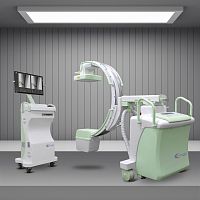 Mobile C-arm DIGISCAN COMPACT-SRwith flat panel detectorwith video column