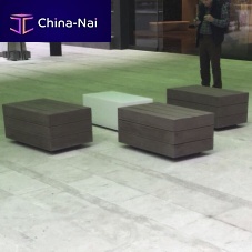 Contemporary chair outdoorcompositewooden base