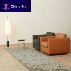Contemporary armchair GRACE 2leatherfabricwith removable cover