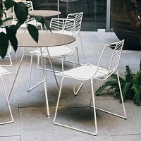 Contemporary chair LEAF outdoorindoorpainted steel