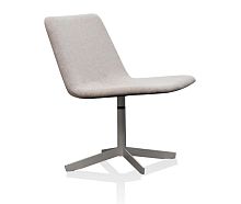 Contemporary fireside chair MULTIleatherstar baseswivel