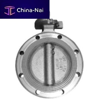 Butterfly valve LBV450VGL pneumatically-operatedfor controlflange