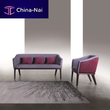 Contemporary sofa DI53 CLUB fabricviolet