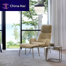 Contemporary lounge chair MILO HIGHfabricmetalcushion