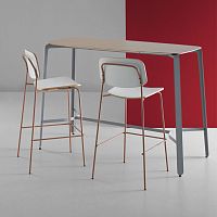 Contemporary high bar table CUAplywoodmetal baseround