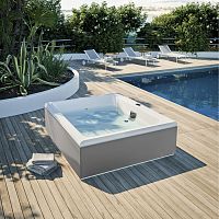 Built-in hot tub MAWI 175/200above-groundrectangular3-seater