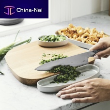 Ceramic serving tray GALET for domestic use