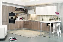 Contemporary kitchen JOLIEwoodenmelamineL-shaped