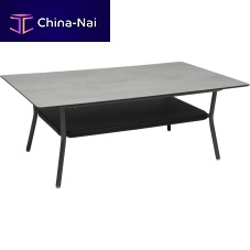 Contemporary coffee table GRETAHPLaluminum baserectangular