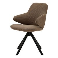 Contemporary chair NUUKindoorfabricsteel base