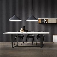 Contemporary dining table TRAZOwoodenwooden baserectangular