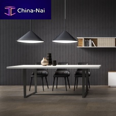 Contemporary dining table TRAZOwoodenwooden baserectangular