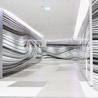 Vitroceramic architectural glass EVOPRINT safetythermal insulatingpatterned
